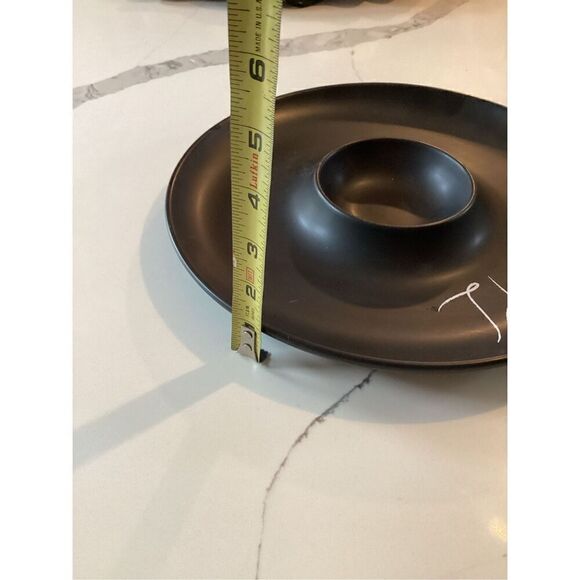 Pier One Imports Soho Ceramic Stoneware Take A Dip Black Serving Dish - Picture 4 of 5